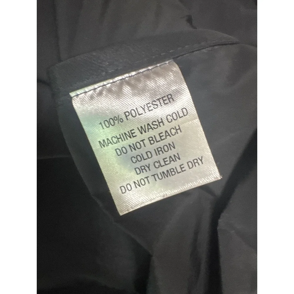 Mycra Pac Black Travel Rain Jacket Funnel Neck Pleated Back Small